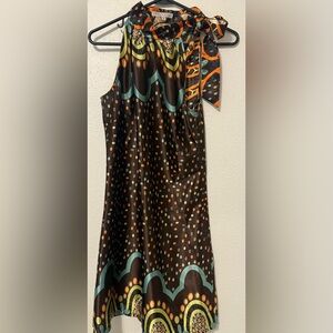 Joy Joy Tie-neck Dress